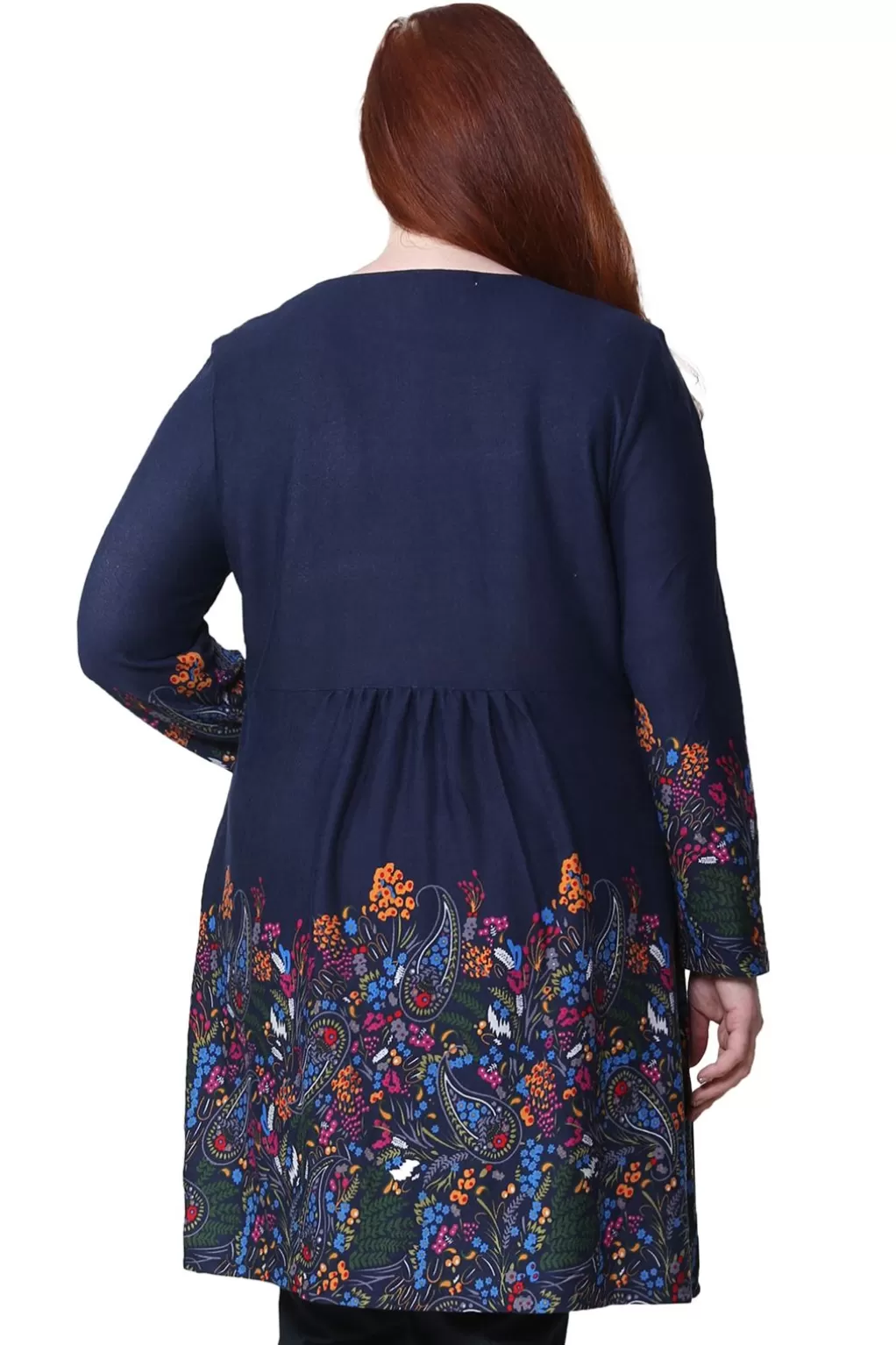 La Cera™ La Cera Floral Pullover Tunic Top - Plus Size