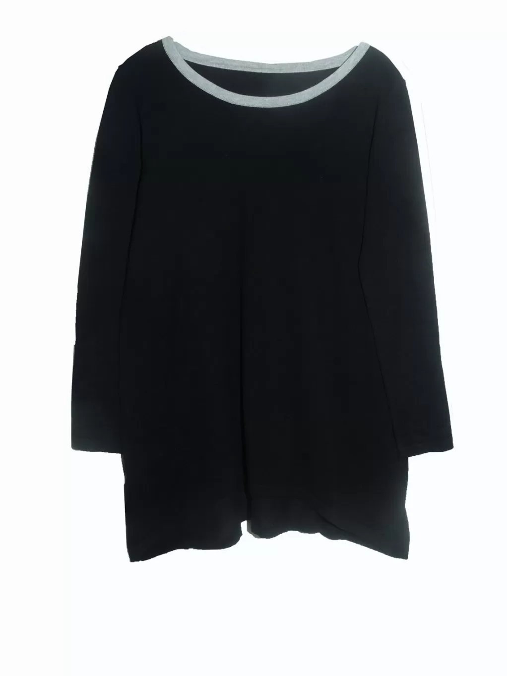 La Cera™ La Cera Hi-Lo Crew Neck Sweater Top - Plus Size