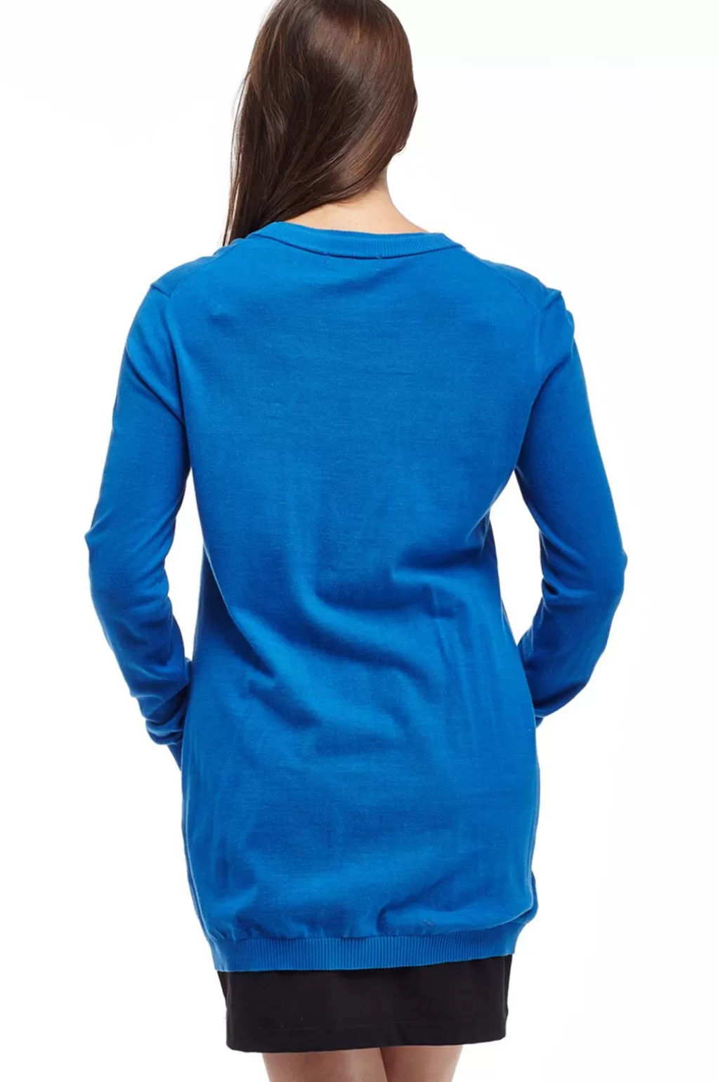 La Cera™ La Cera Long Sleeve Boyfriend Cardigan - Plus Size