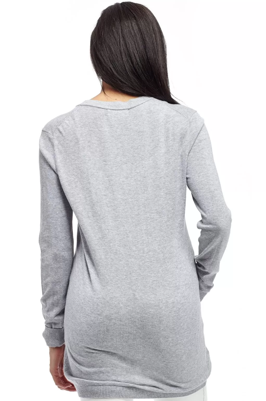 La Cera™ La Cera Long Sleeve Boyfriend Cardigan - Plus Size