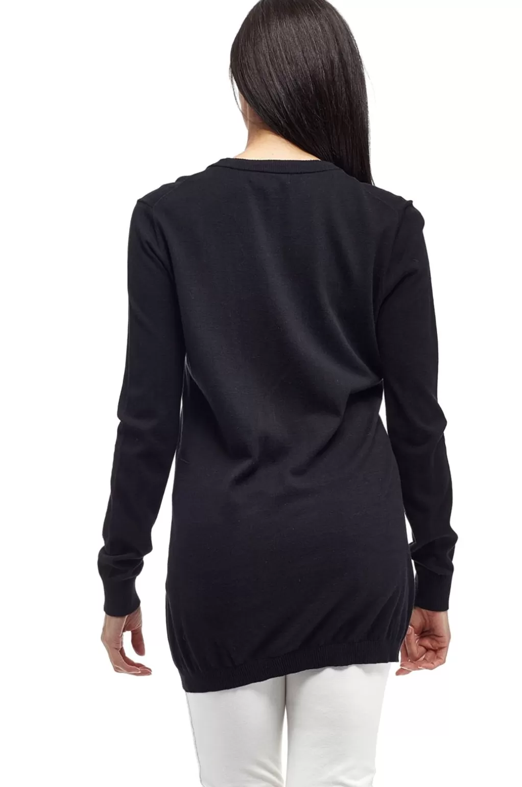 La Cera™ La Cera Long Sleeve Boyfriend Cardigan - Plus Size