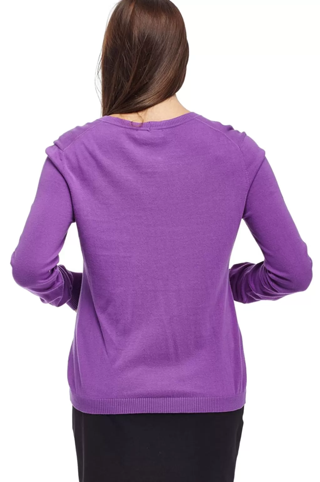 La Cera™ La Cera Long Sleeve Cardigan With Pockets - Plus Size