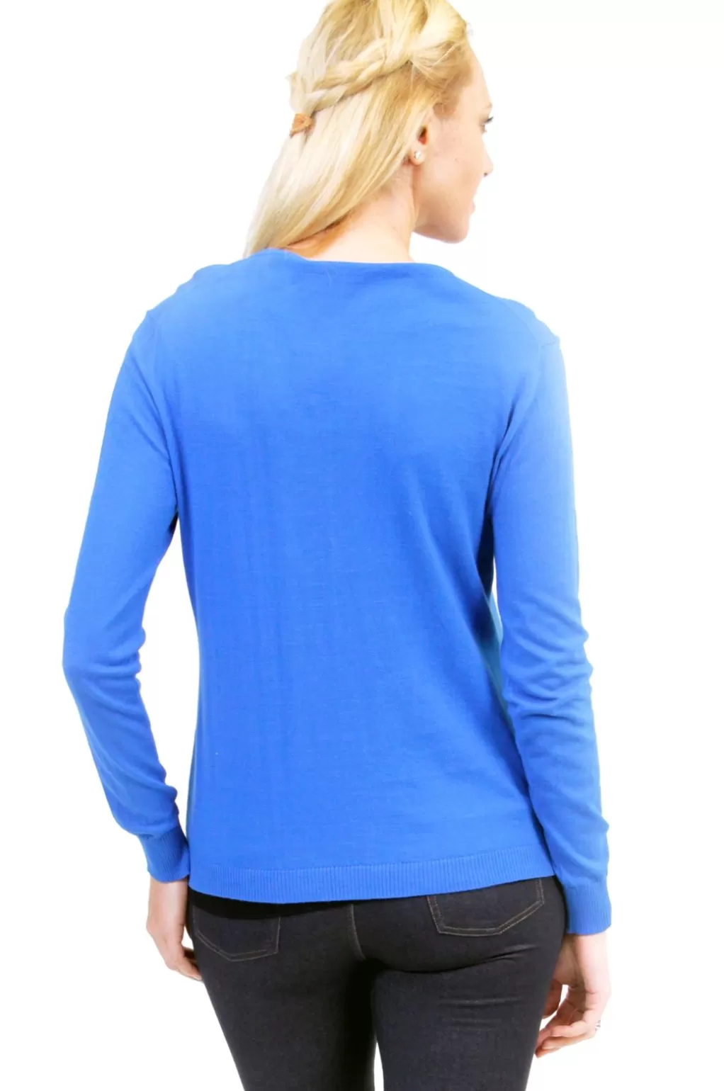 La Cera™ La Cera Long Sleeve Cardigan With Pockets - Plus Size