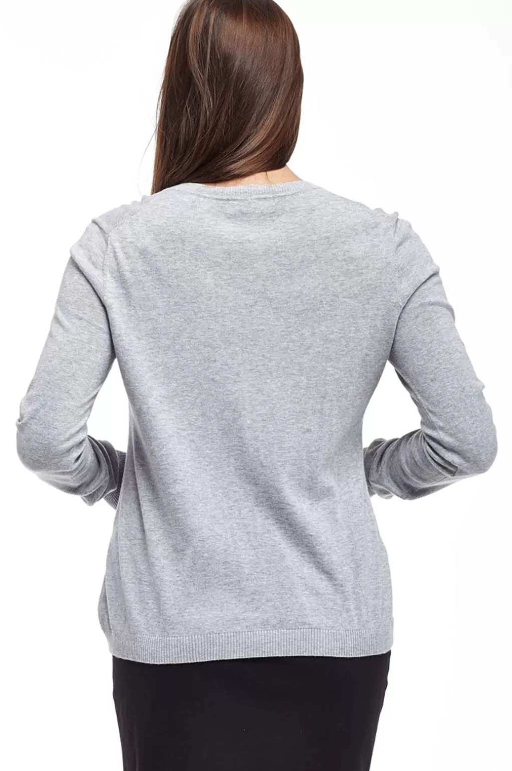 La Cera™ La Cera Long Sleeve Cardigan With Pockets - Plus Size