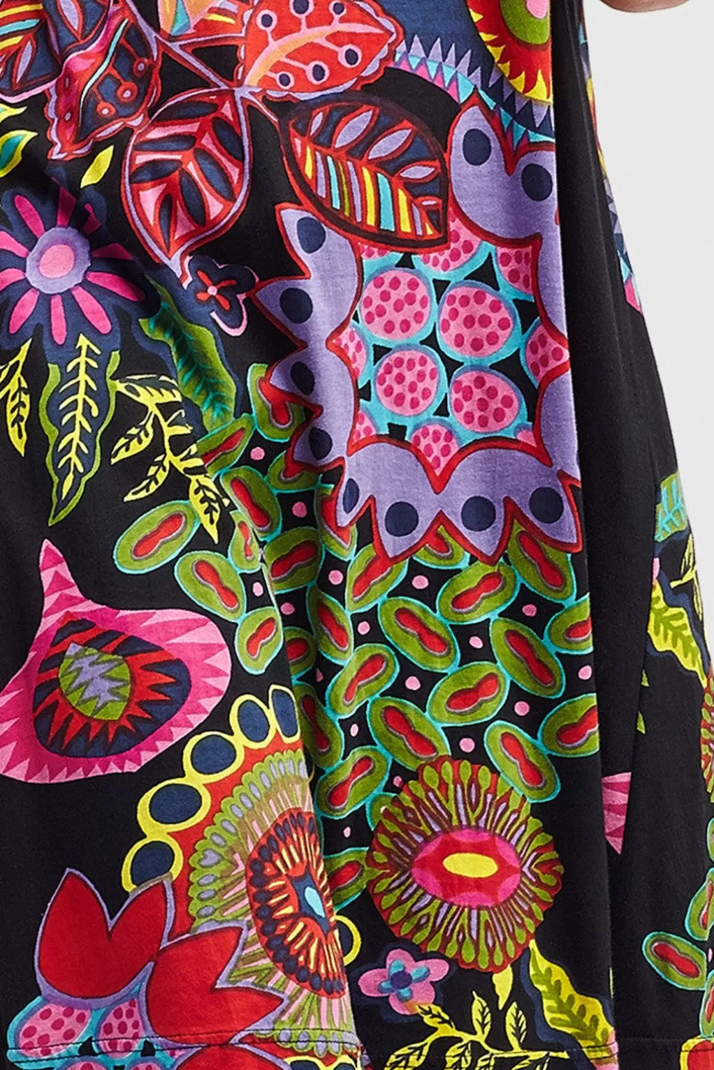 La Cera™ La Cera Novelty Floral Print Short Sleeve Dress