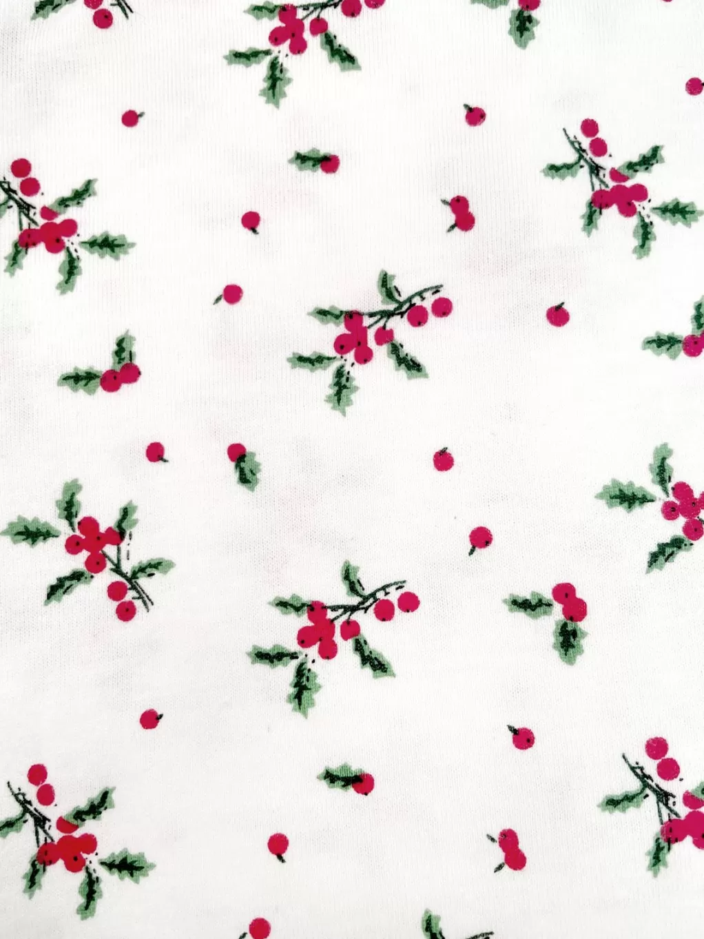 La Cera™ La Cera Plus Size 100% Cotton Knit Mistletoe Print Nightshirt