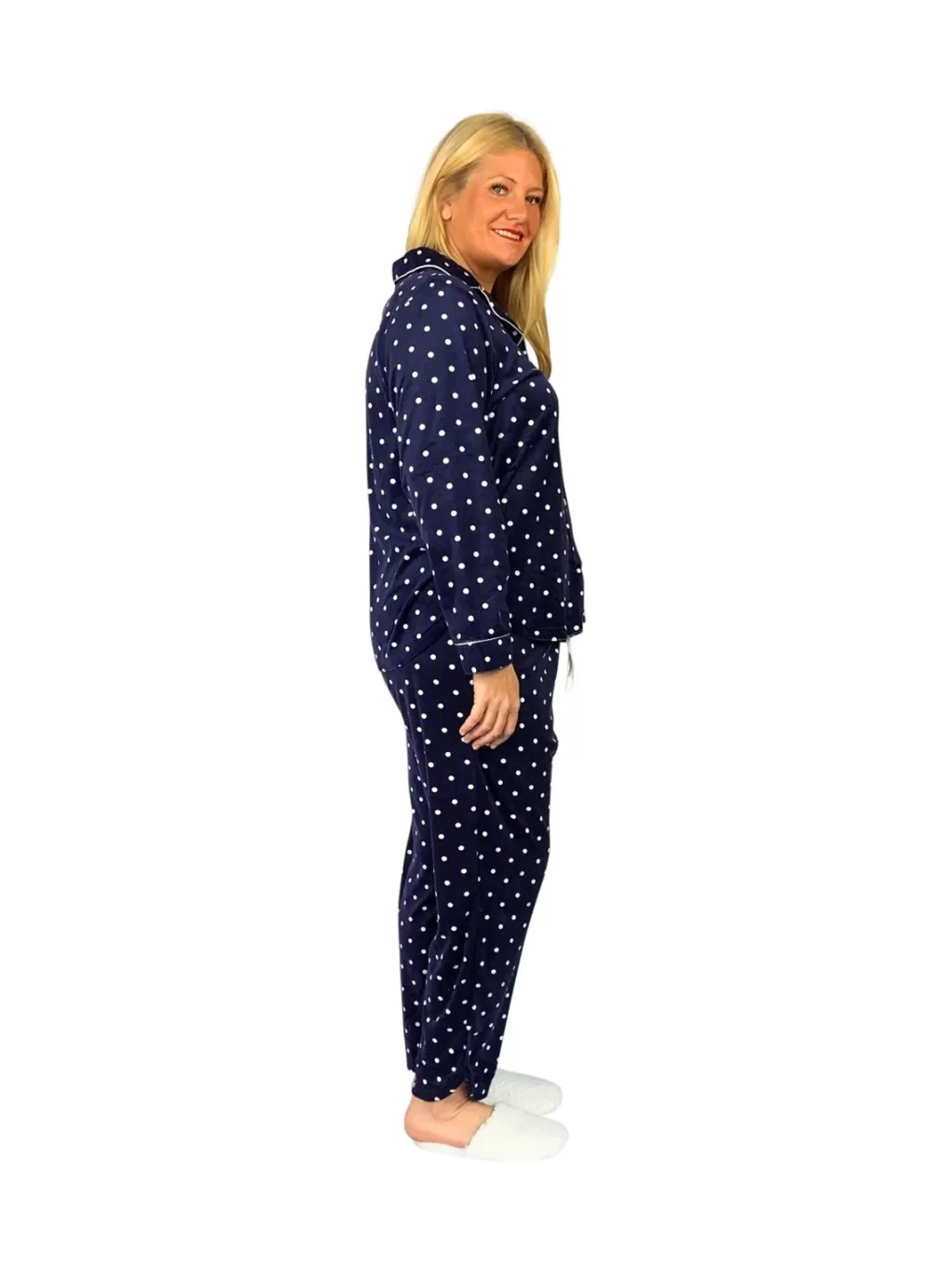 La Cera™ La Cera Plus Size Sheered Minky Fleece Pj Set