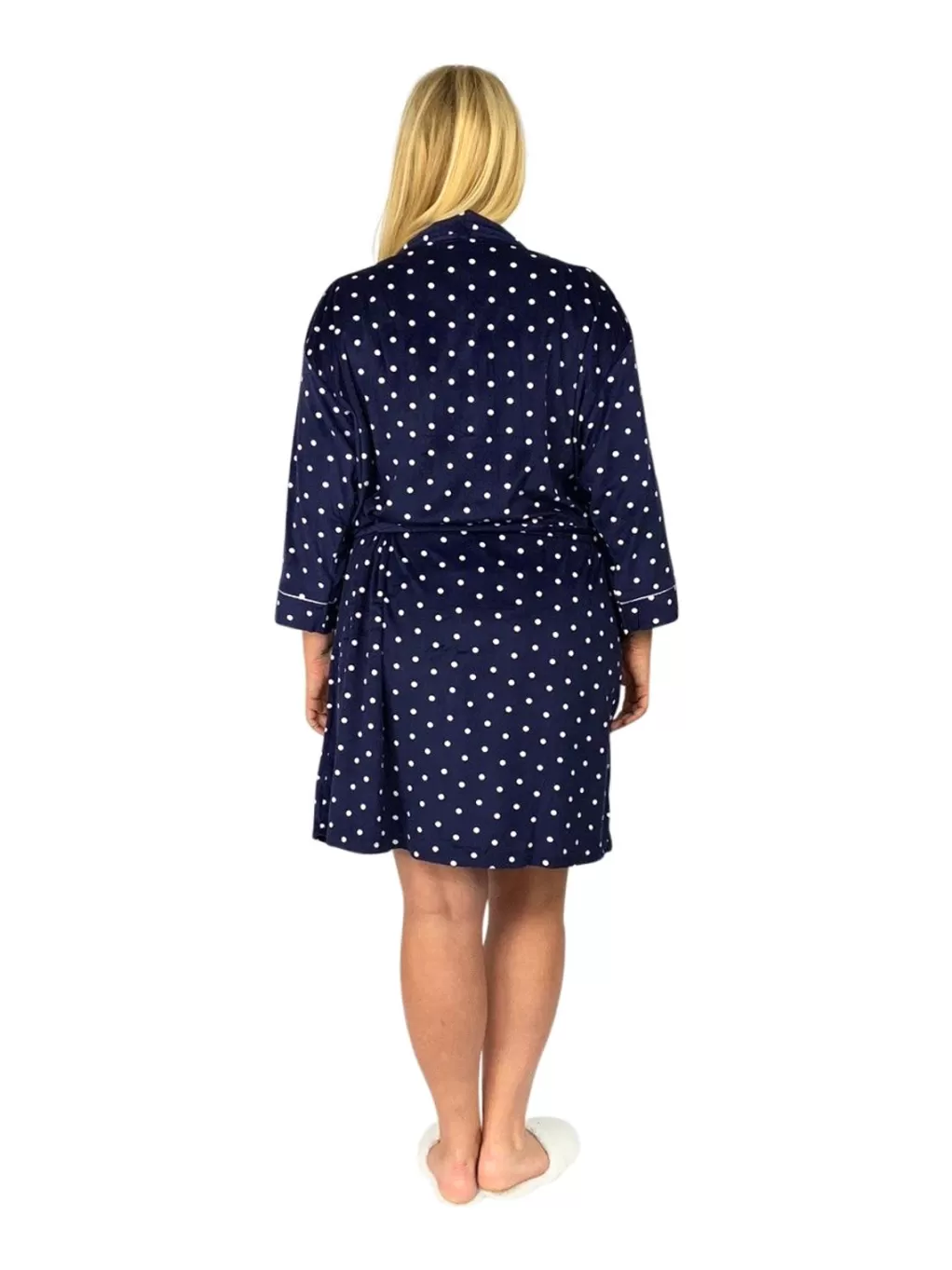 La Cera™ La Cera Plus Size Silky Shee Minky Kimono Robe