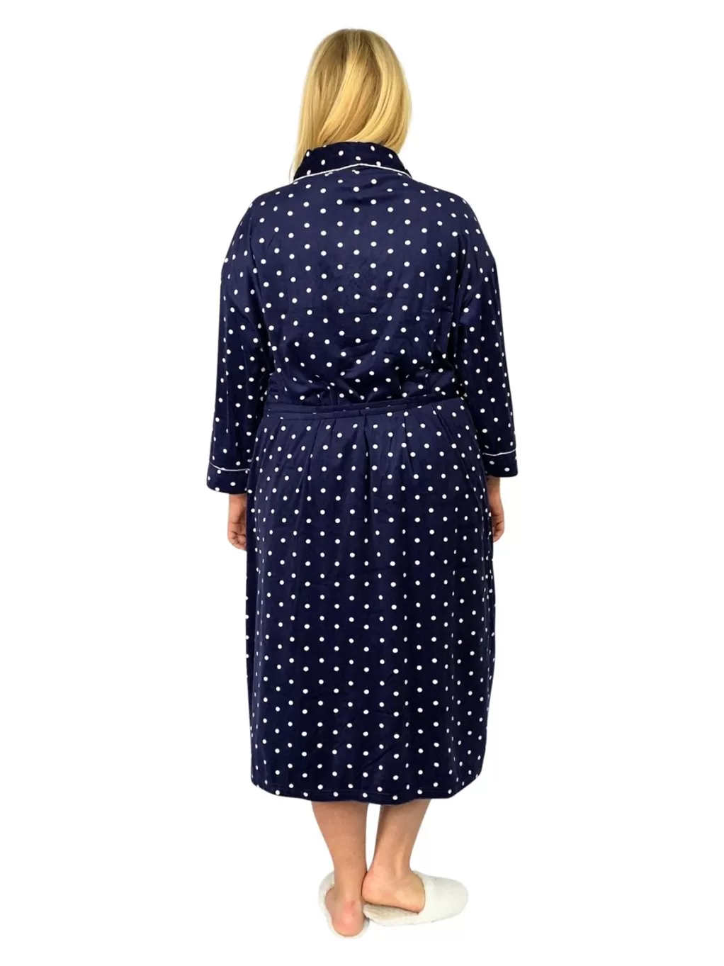 La Cera™ La Cera Plus Size Silky Shee Minky Wrap Robe