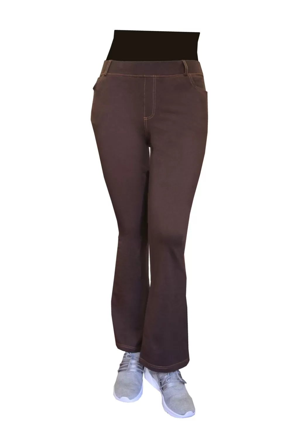 La Cera™ La Cera Plus Size Stretch Knit Boot Cut Pant