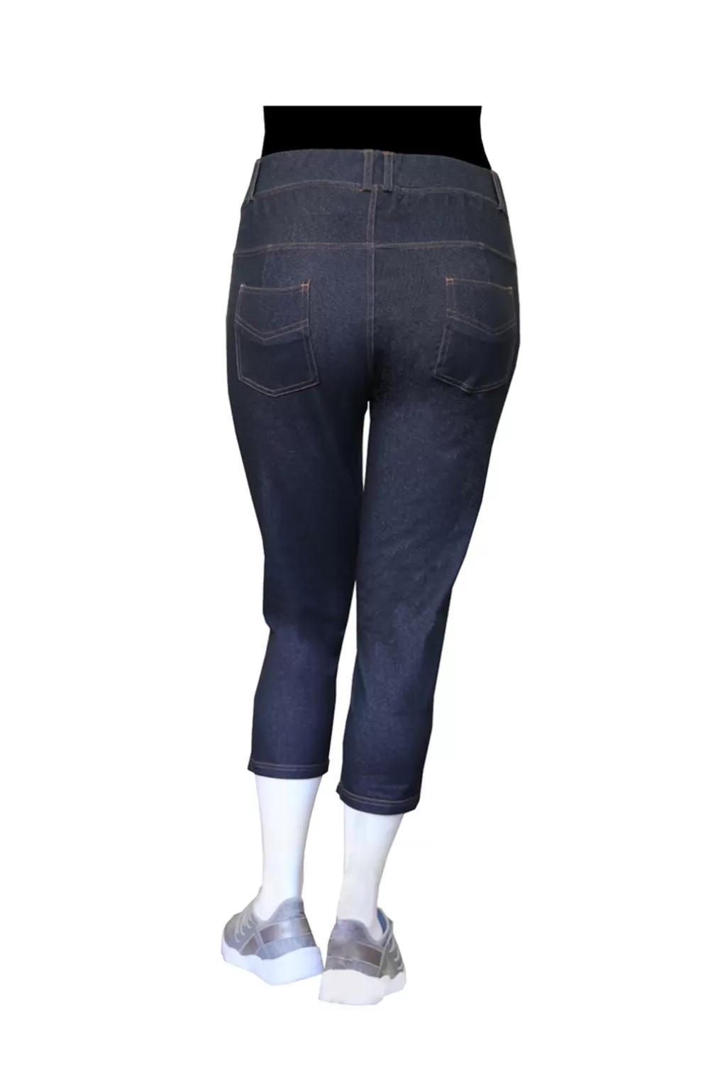 La Cera™ La Cera Plus Size Stretch Knit Cropped Pant