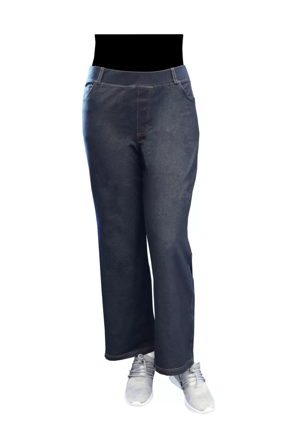 La Cera™ La Cera Plus Size Stretch Knit Wide Leg Pant