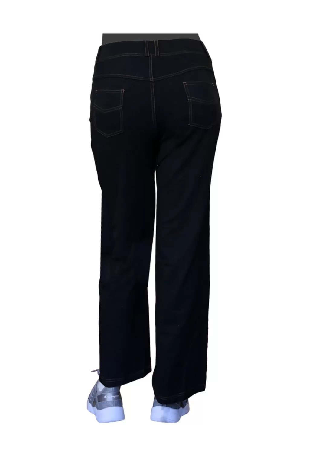 La Cera™ La Cera Plus Size Stretch Knit Wide Leg Pant