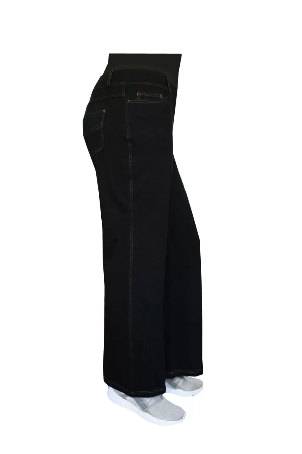 La Cera™ La Cera Plus Size Stretch Knit Wide Leg Pant