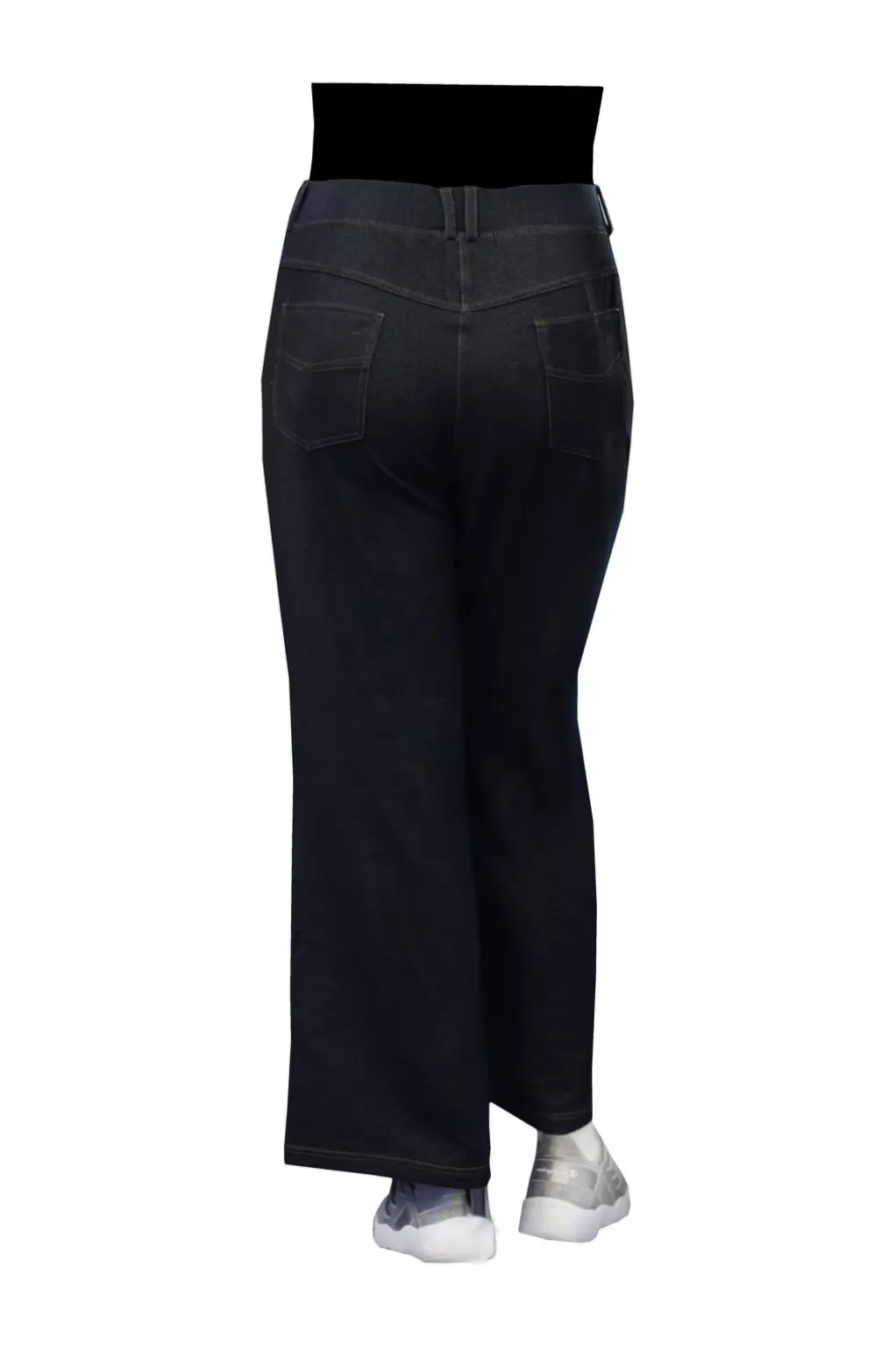 La Cera™ La Cera Plus Size Stretch Knit Wide Leg Pant