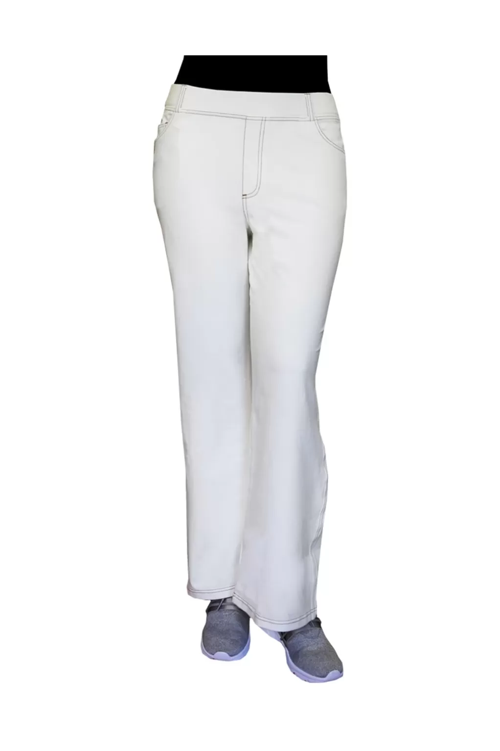 La Cera™ La Cera Plus Size Stretch Knit Wide Leg Pant