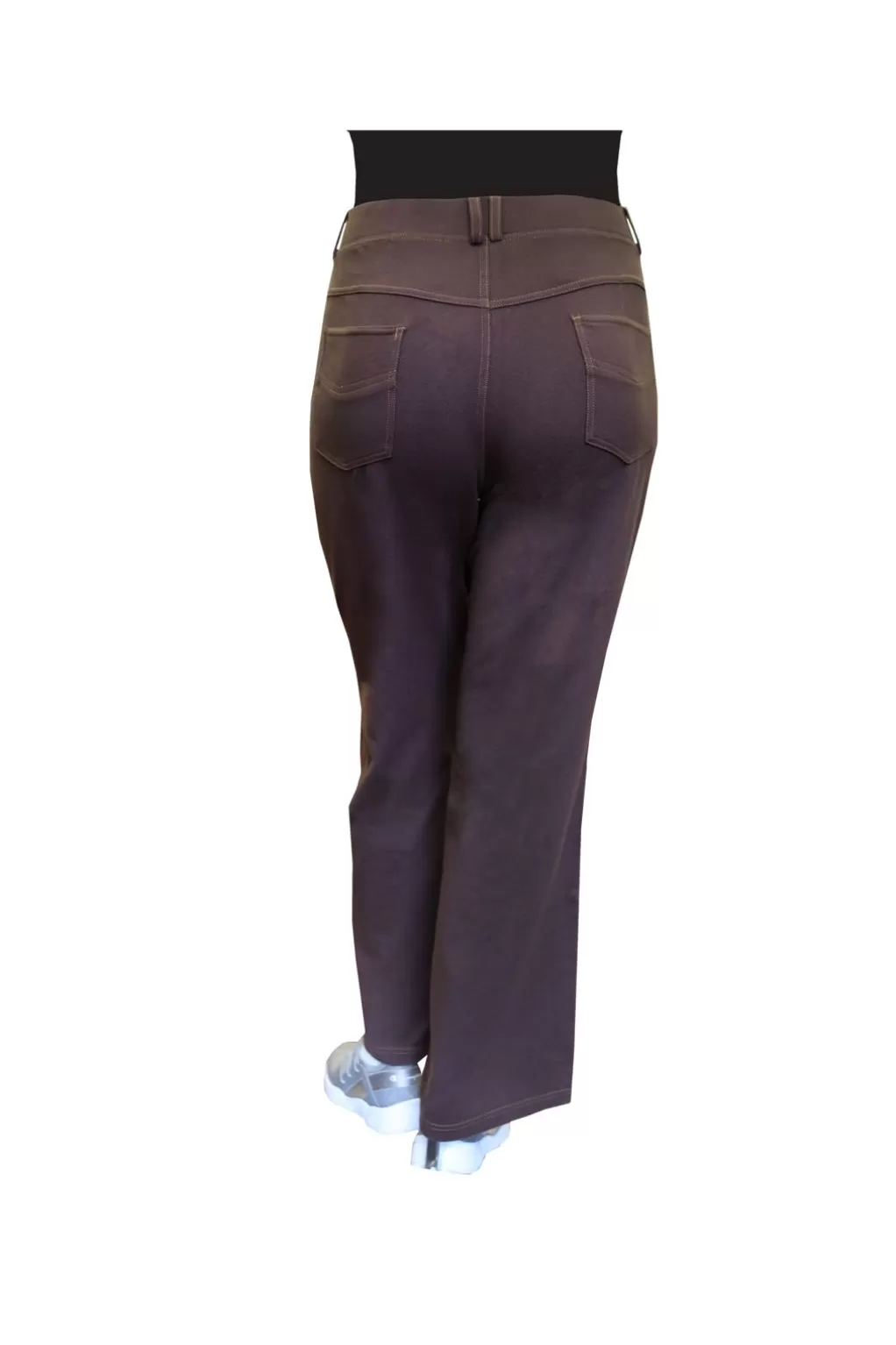 La Cera™ La Cera Plus Size Stretch Knit Wide Leg Pant