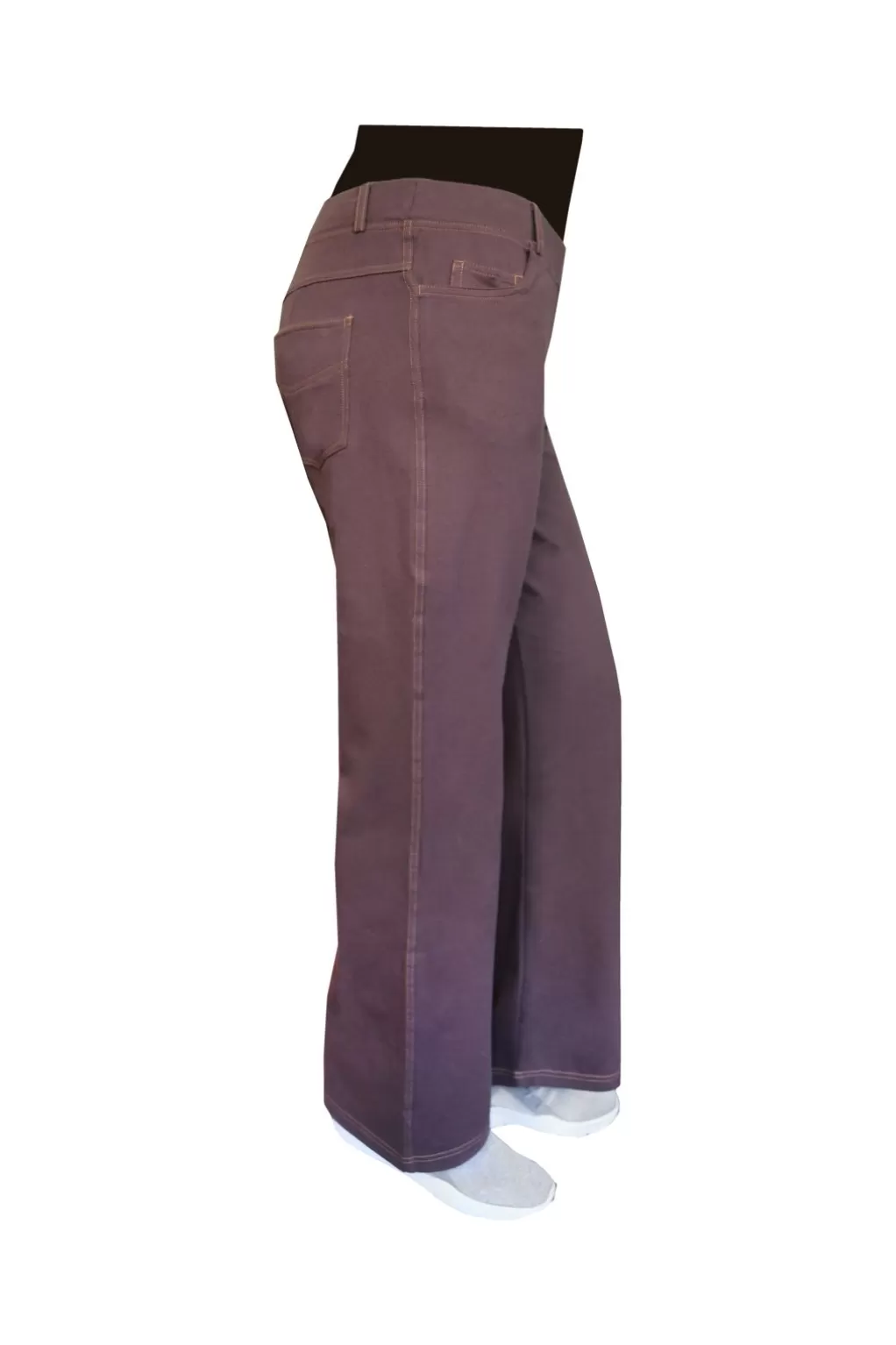 La Cera™ La Cera Plus Size Stretch Knit Wide Leg Pant