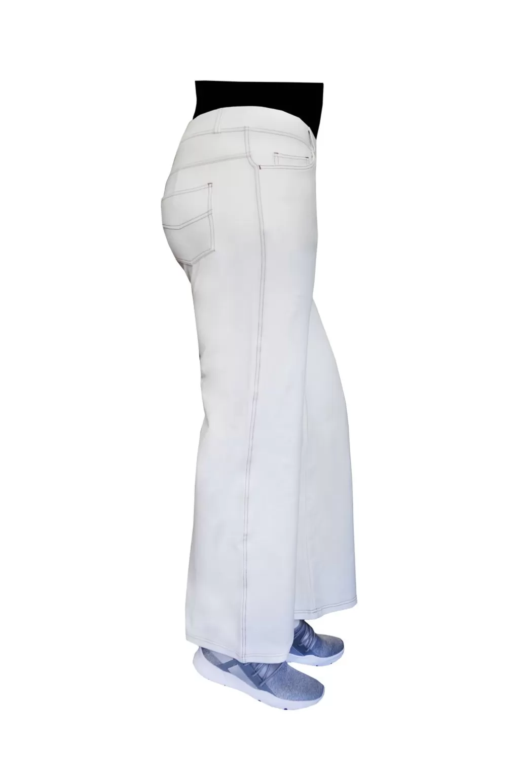 La Cera™ La Cera Plus Size Stretch Knit Wide Leg Pant