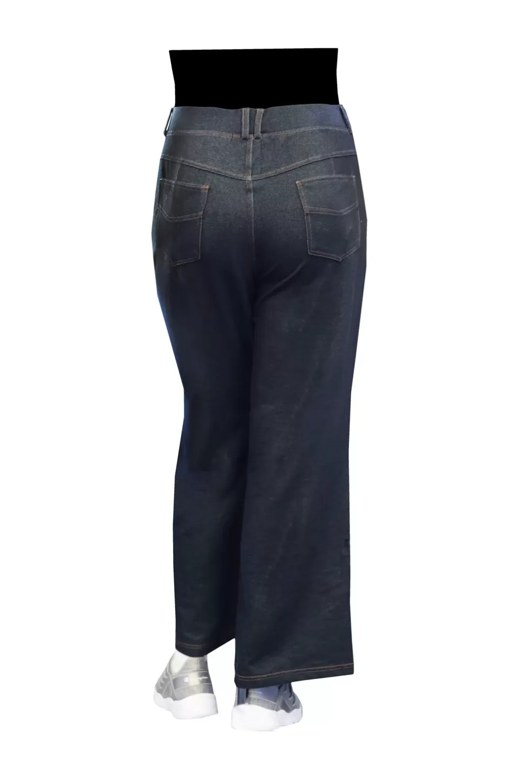 La Cera™ La Cera Plus Size Stretch Knit Wide Leg Pant