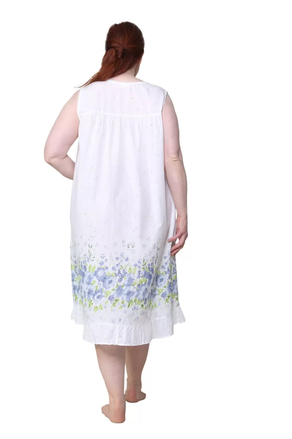 La Cera™ La Cera Primrose Border Plus Size Print Gown