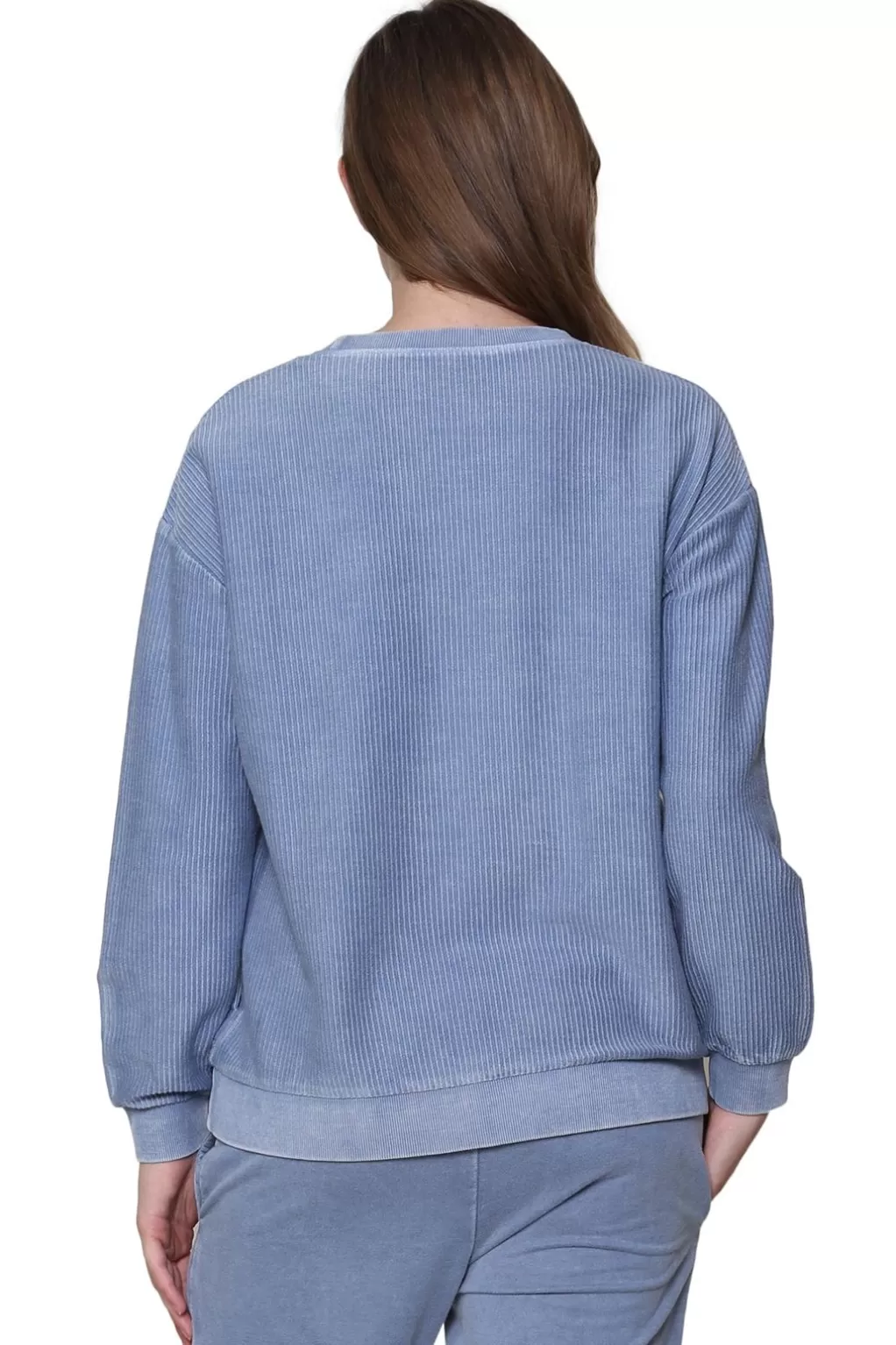 La Cera™ Ottoman Rib Knit Long Sleeve Top