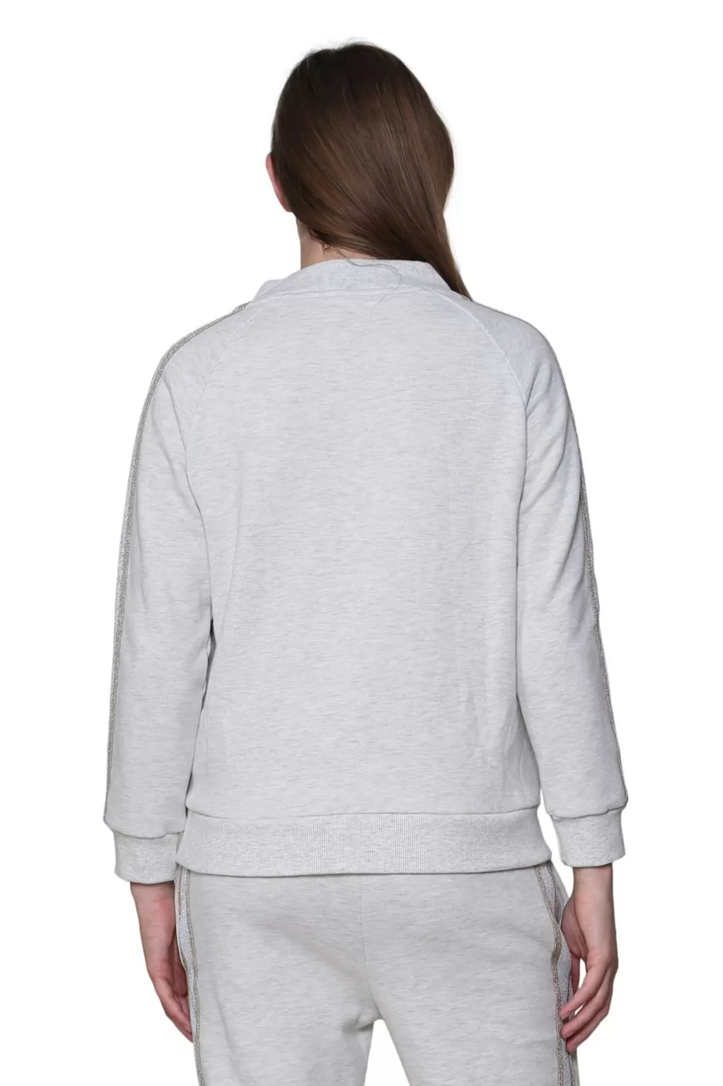 La Cera™ Plus Size French Terry Cotton 2-Piece Zip-Front Track Pant Set