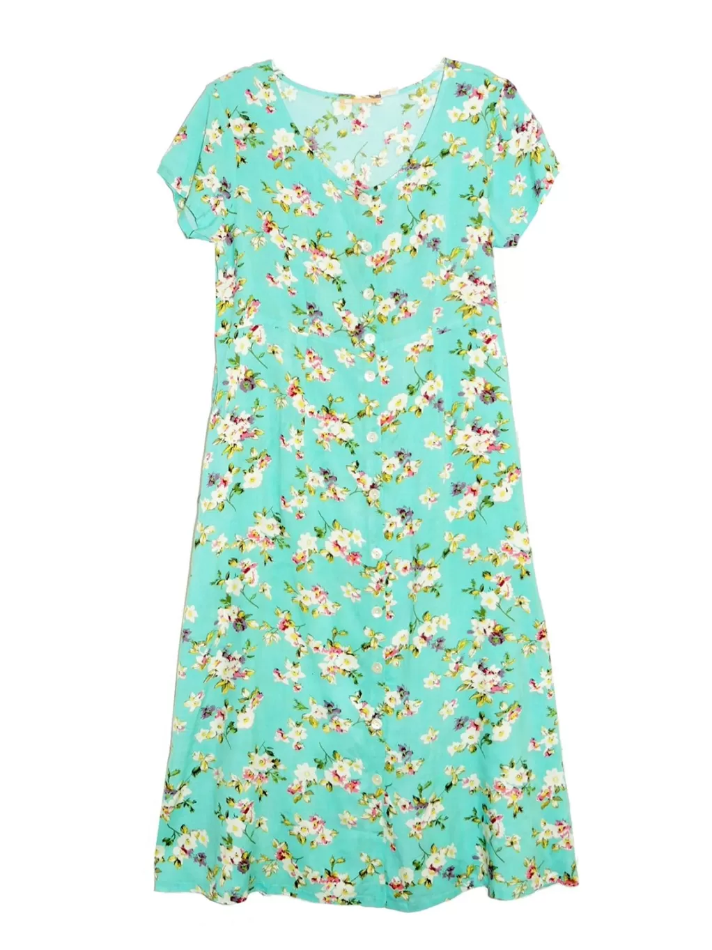 La Cera™ Plus Size La Cera Button Front Short Sleeve Dress