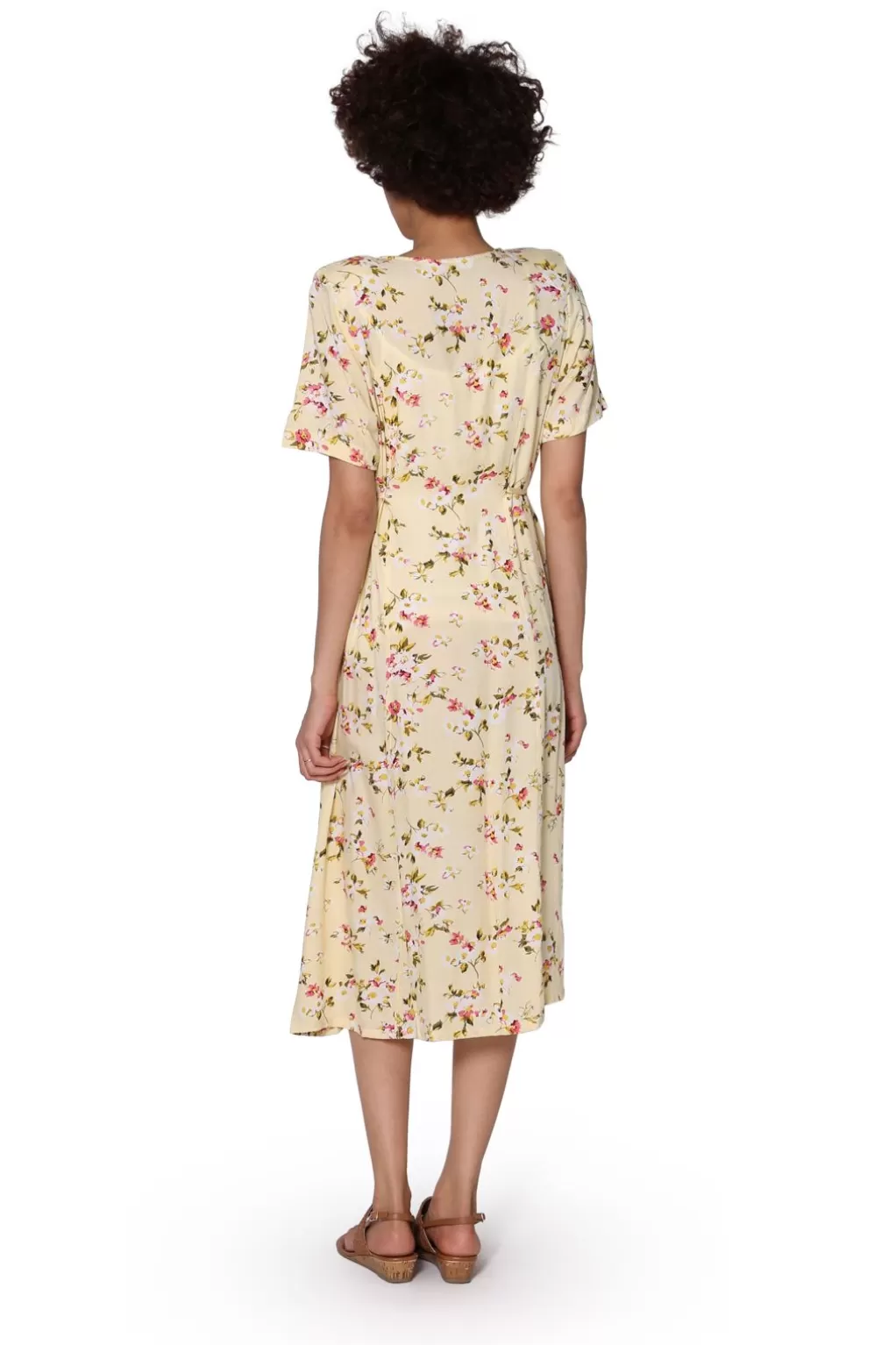 La Cera™ Plus Size La Cera Button Front Short Sleeve Dress