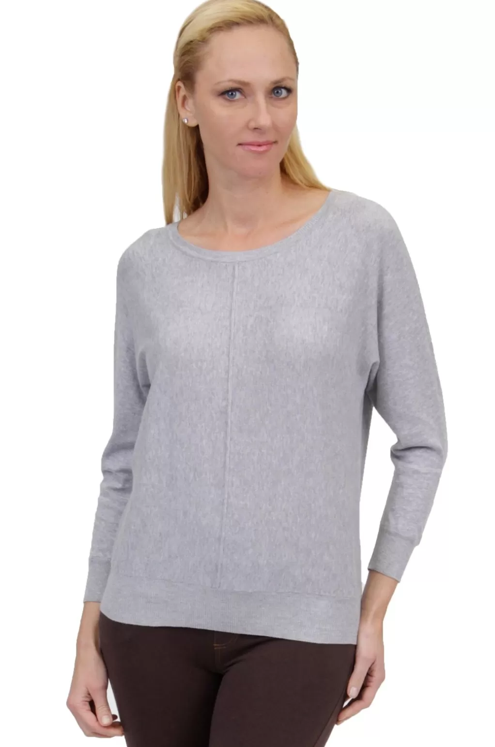 La Cera™ Plus Size La Cera Long Sleeve Pullover Sweater