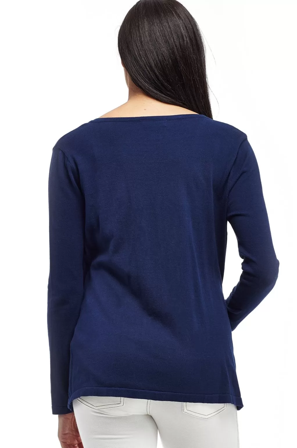La Cera™ Plus Size La Cera Long Sleeve Waterfall Cardigan