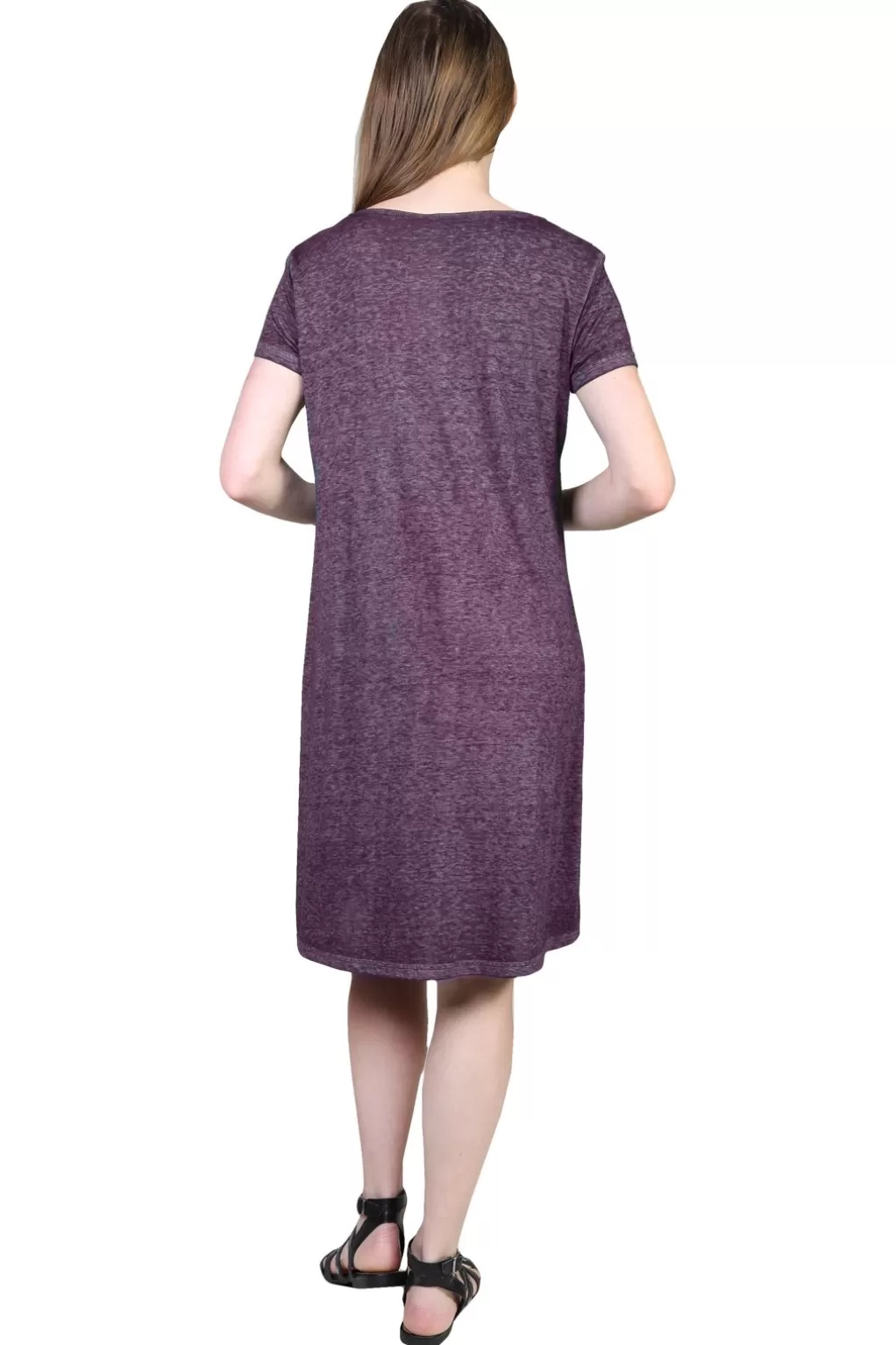La Cera™ Plus Size Soft & Supple Knit Dress With Lace Trim