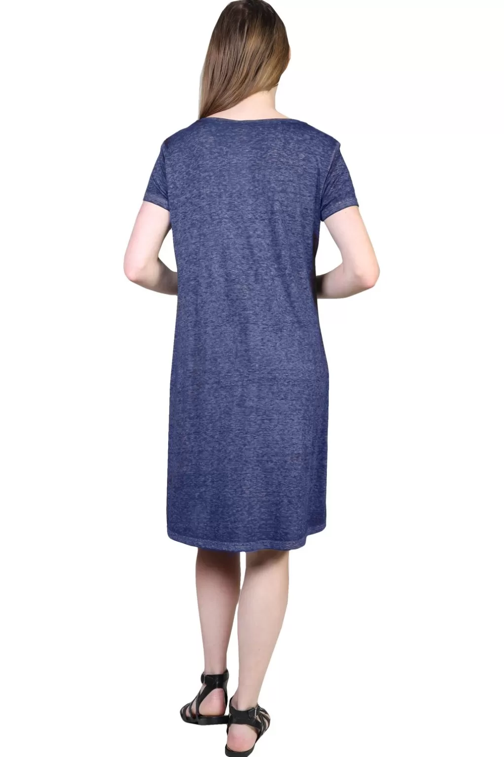 La Cera™ Plus Size Soft & Supple Knit Dress With Lace Trim