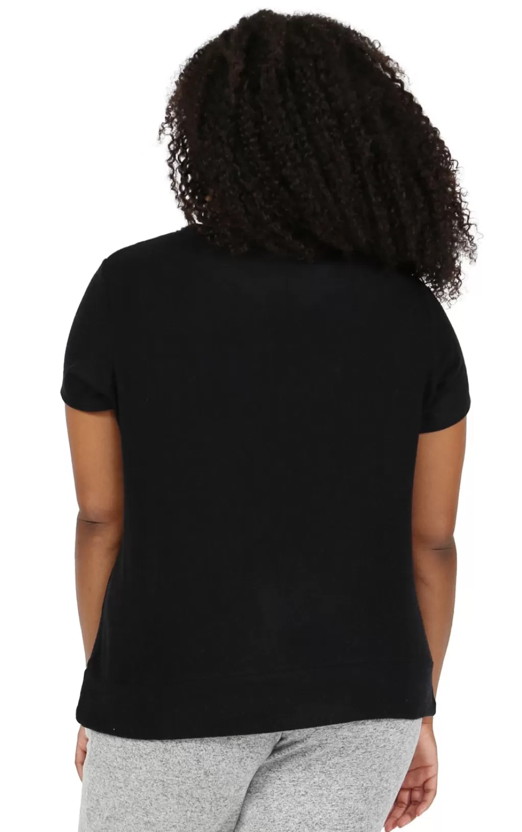 La Cera™ The Comfort Collection Cap Sleeve Plus Size Tee
