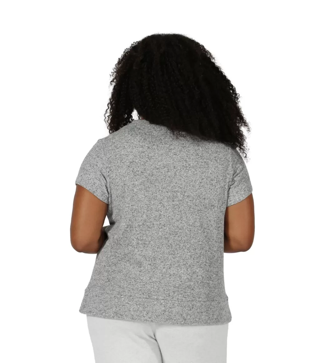La Cera™ The Comfort Collection Cap Sleeve Plus Size Tee