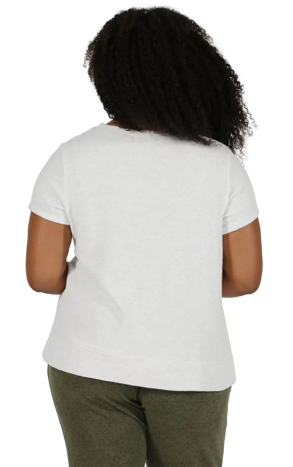 La Cera™ The Comfort Collection Cap Sleeve Plus Size Tee