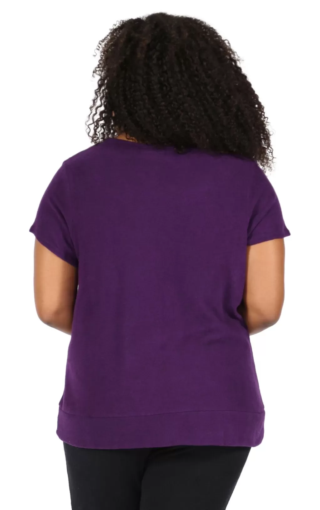 La Cera™ The Comfort Collection Cap Sleeve Plus Size Tee