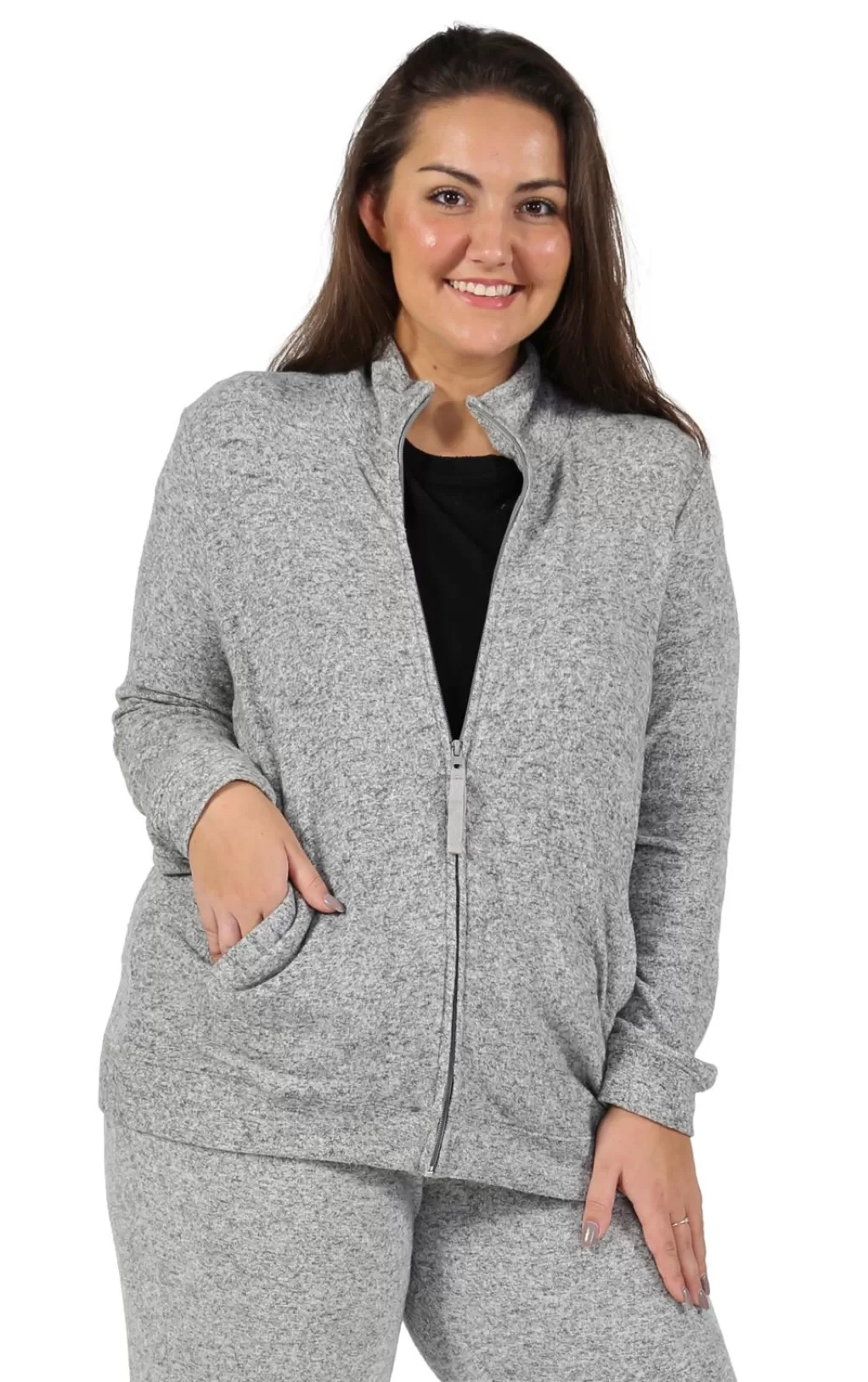 La Cera™ The Comfort Collection Flip Plus Size Jacket