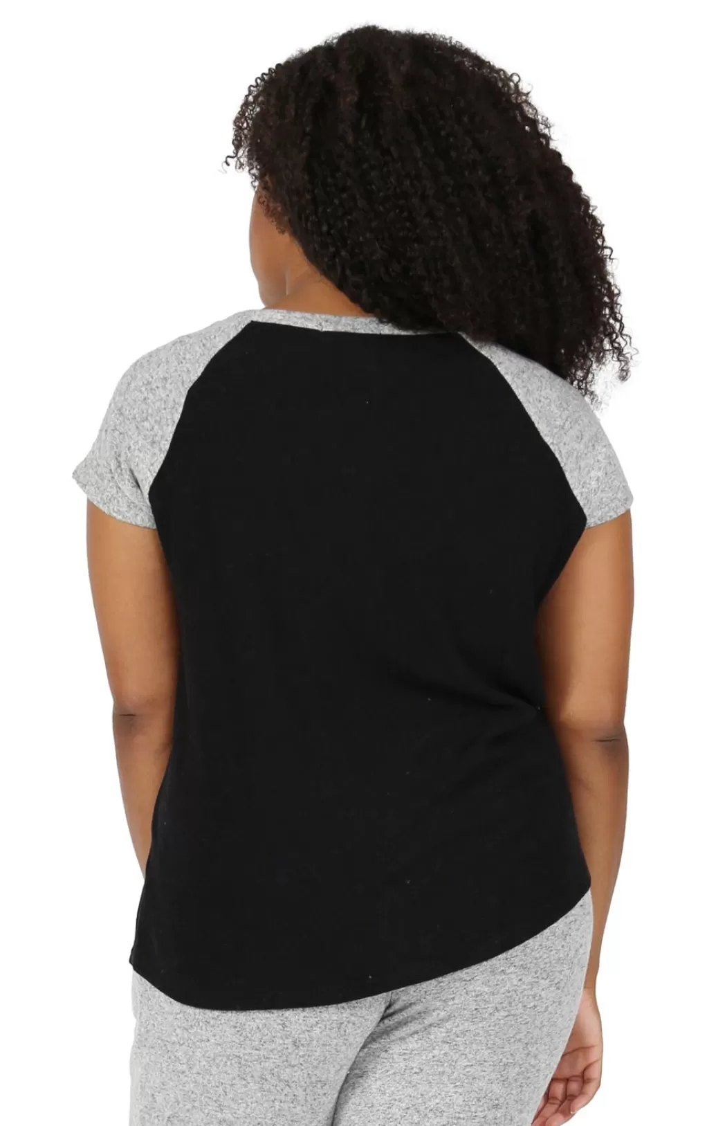 La Cera™ The Comfort Collection Plus Size Duo Tone Tee