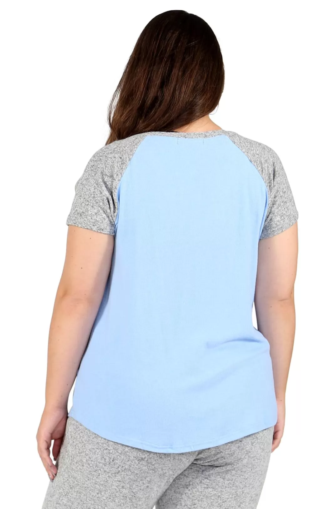 La Cera™ The Comfort Collection Plus Size Duo Tone Tee