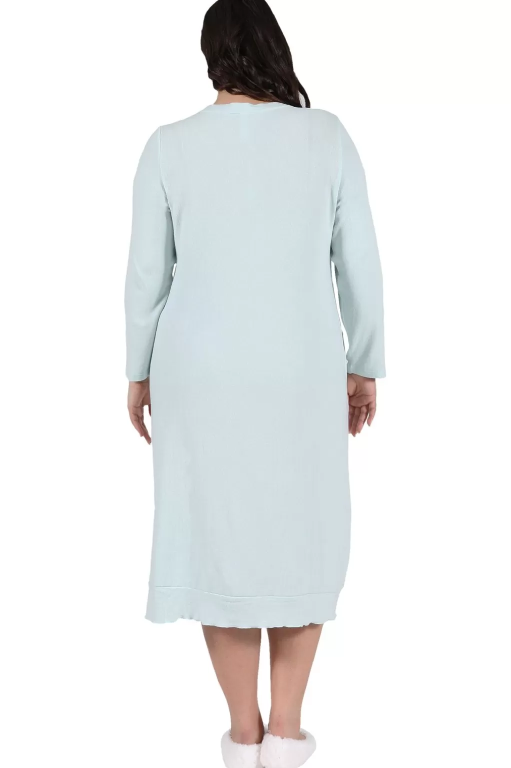 La Cera™ The Comfort Collection Plus Size Snap Gown