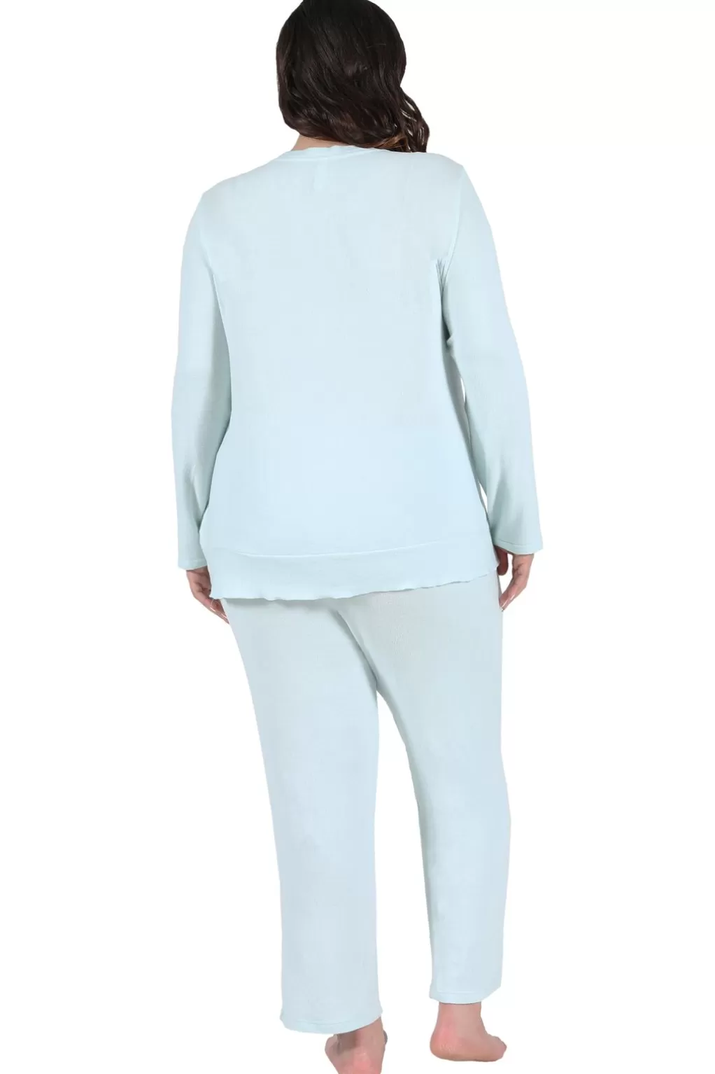 La Cera™ The Comfort Collection Plus Size Snap Pj Set
