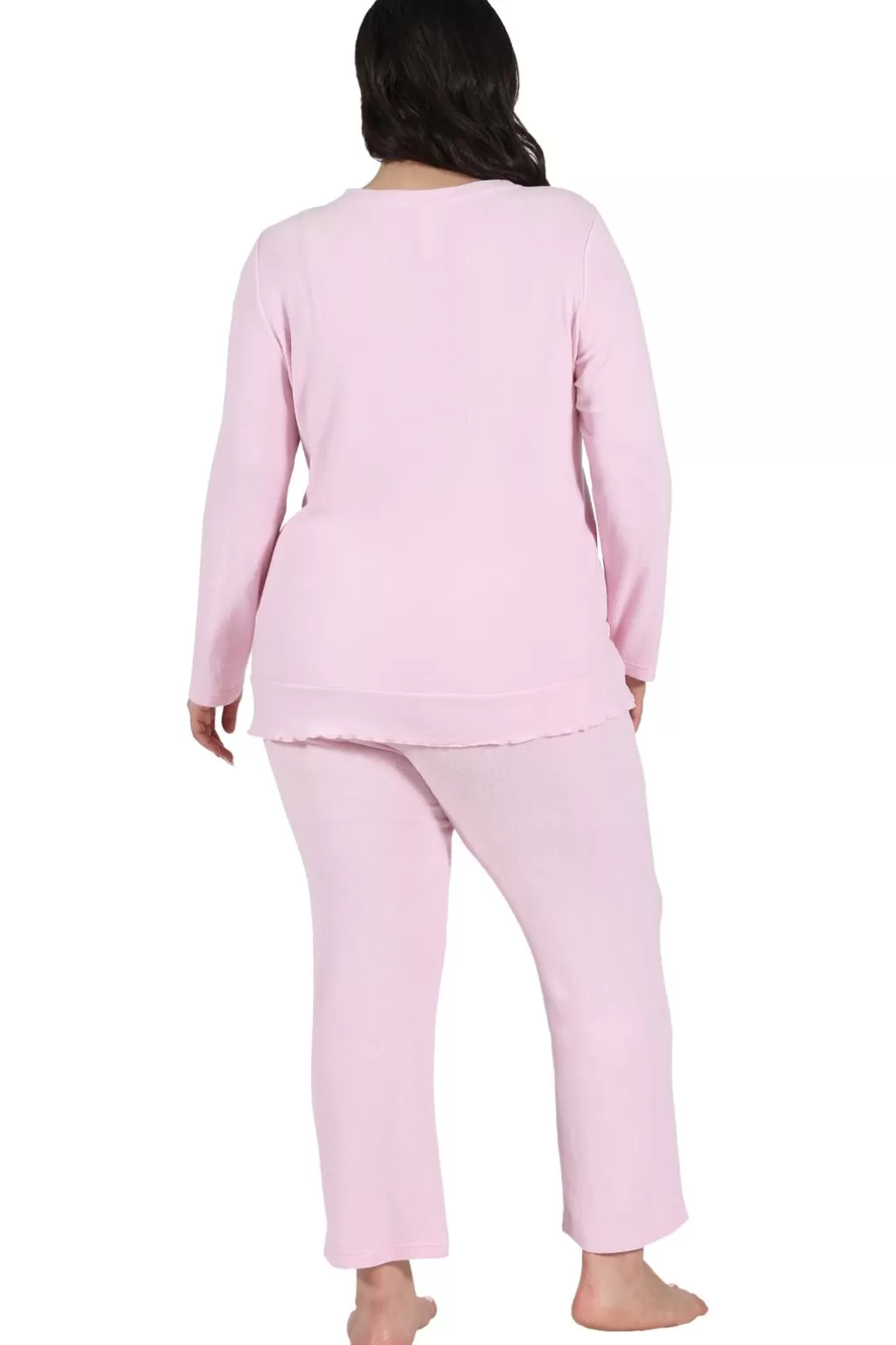 La Cera™ The Comfort Collection Plus Size Snap Pj Set