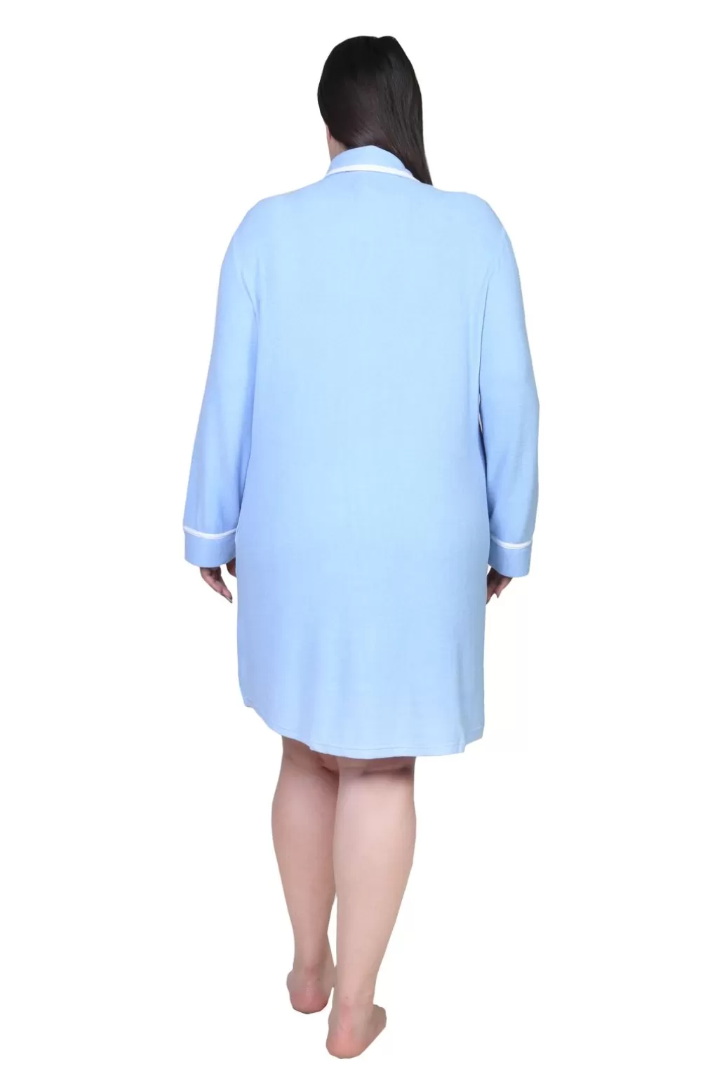 La Cera™ The Comfort Collection Plus Size Tailored Sleep Shirt