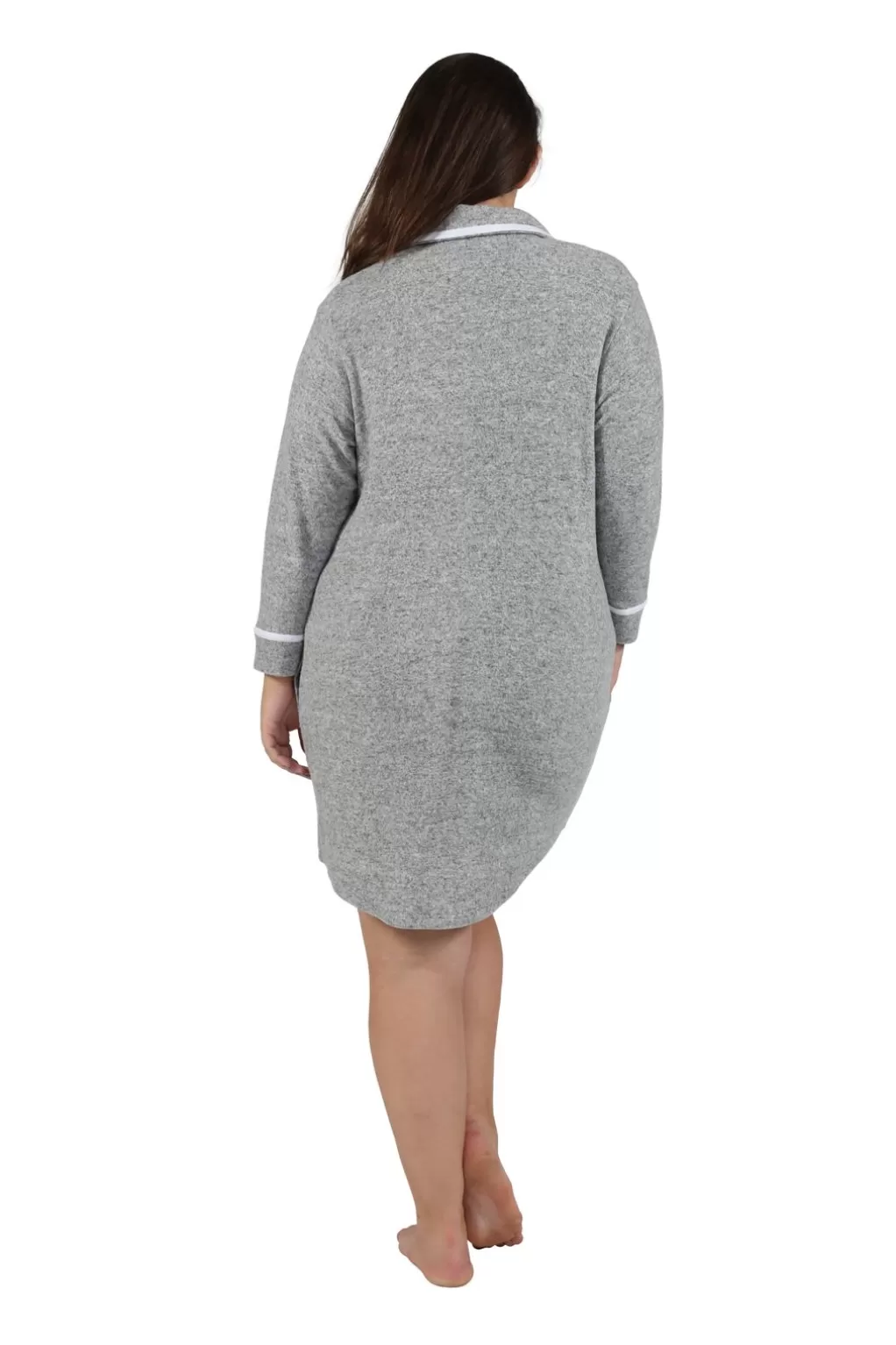 La Cera™ The Comfort Collection Plus Size Tailored Sleep Shirt