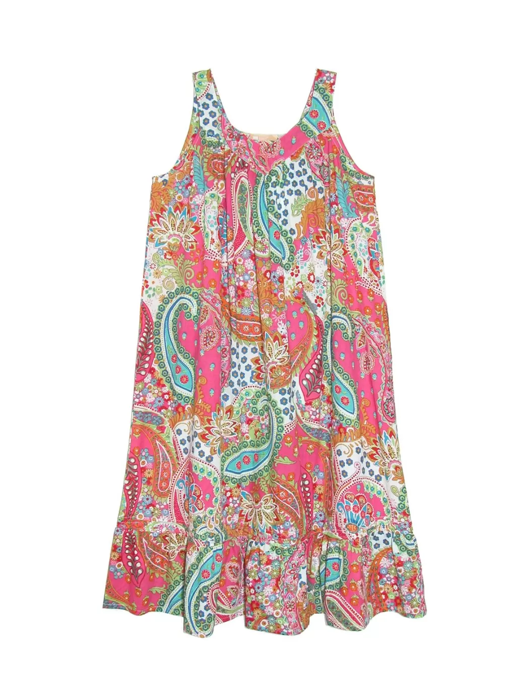 La Cera™ Vibrant Print Sweetheart Neck Gown With Pockets - Plus Size