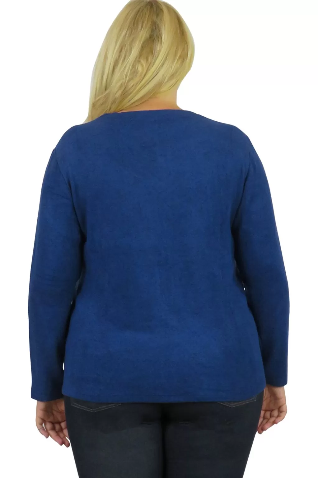 La Cera™ V-Neck Comfort Collection Long Sleeve Top - Plus Size
